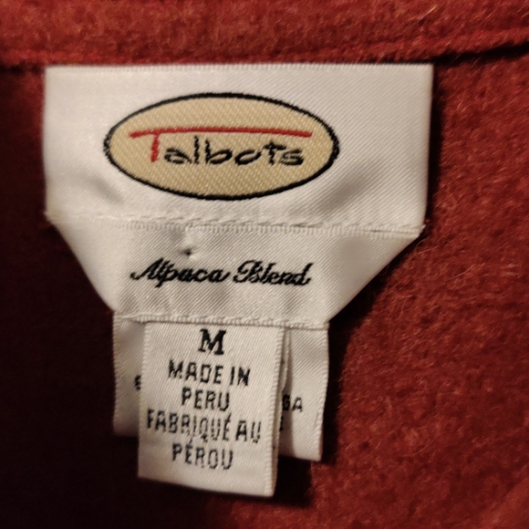 Talbots Pumpkin Spice Boiled Alpaca and Wool Blend Jacket, Size M - Picture 3 of 13